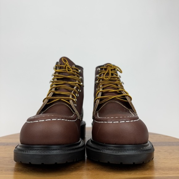 New Mens Red Wing‎ 8249 Supersole Brown Leather 6in Combat Work Boots Size 7.5 E main image 4